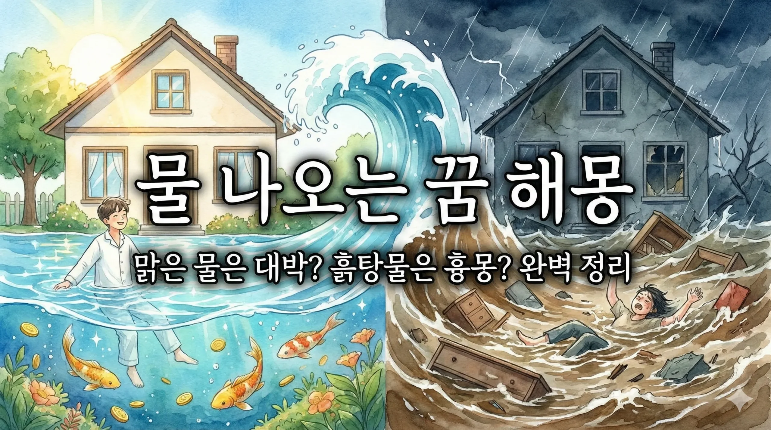 물 나오는 꿈 해몽 썸네일