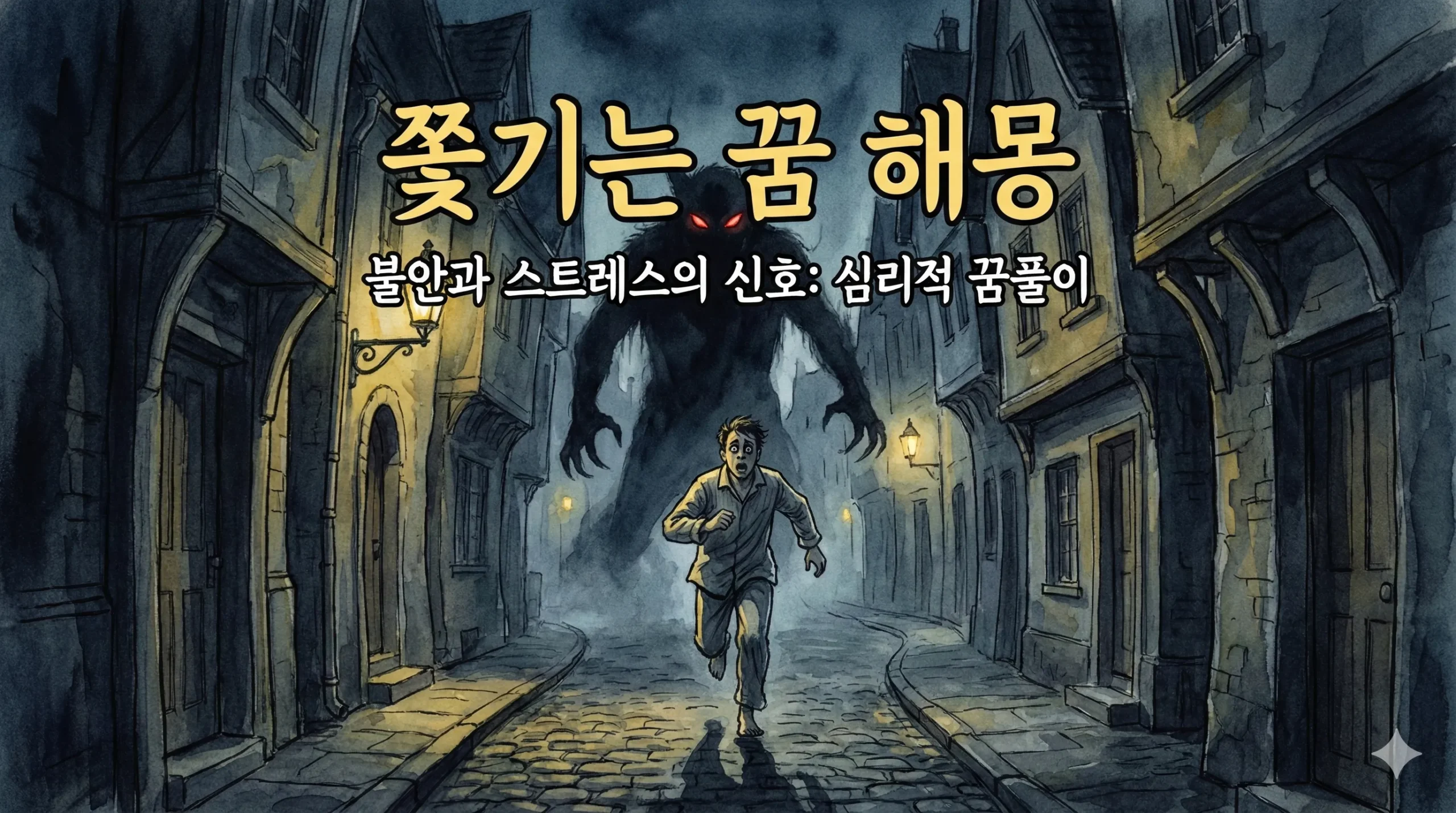 쫓기는 꿈 해몽 썸네일